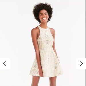 Silence + Noise Roxy Snake Print Scuba Mini Dress